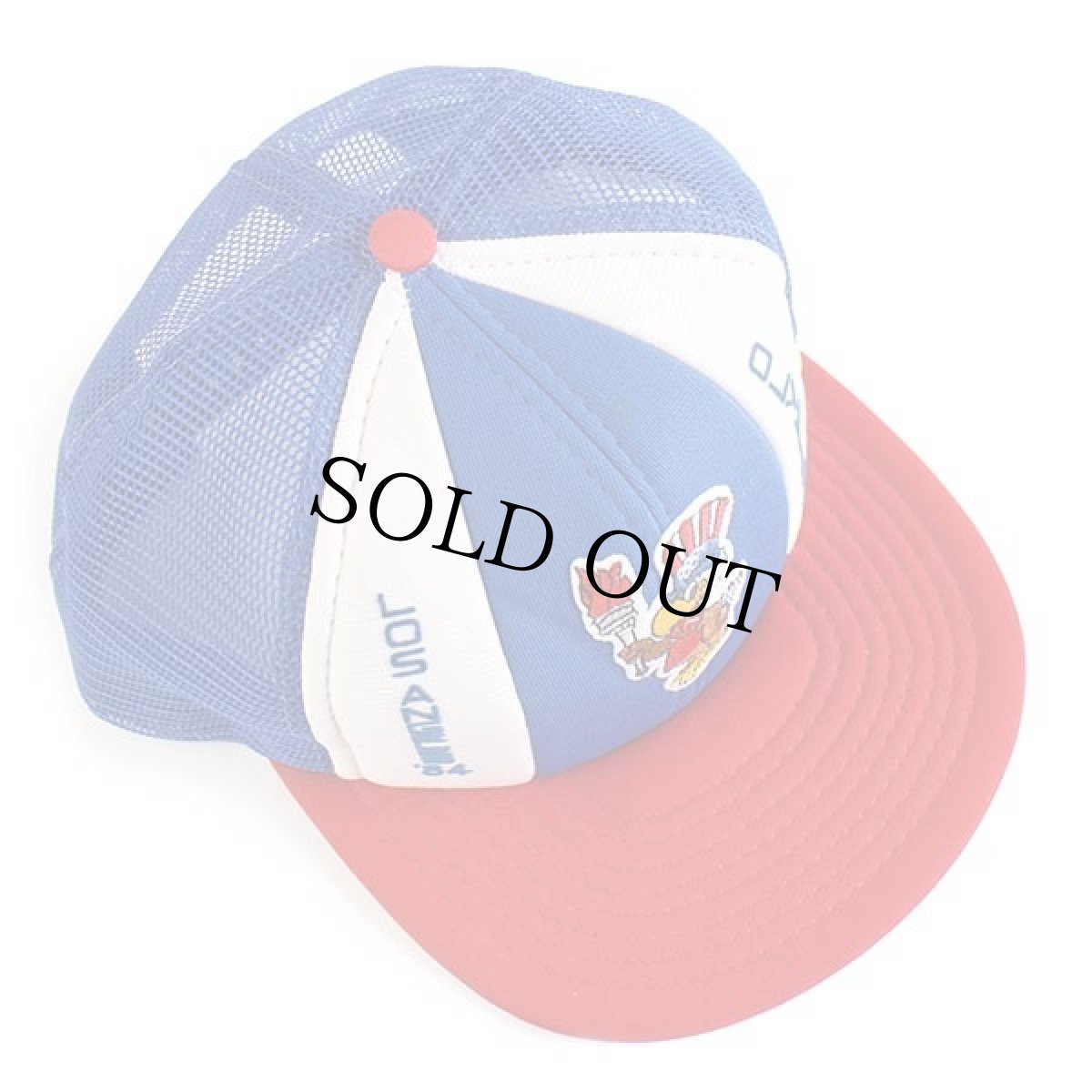 画像3: 80s LOS ANGELES OLYMPICS '84 オリンピック イーグルサム パッチ&フェルトプリント メッシュキャップ トリコカラー (3)