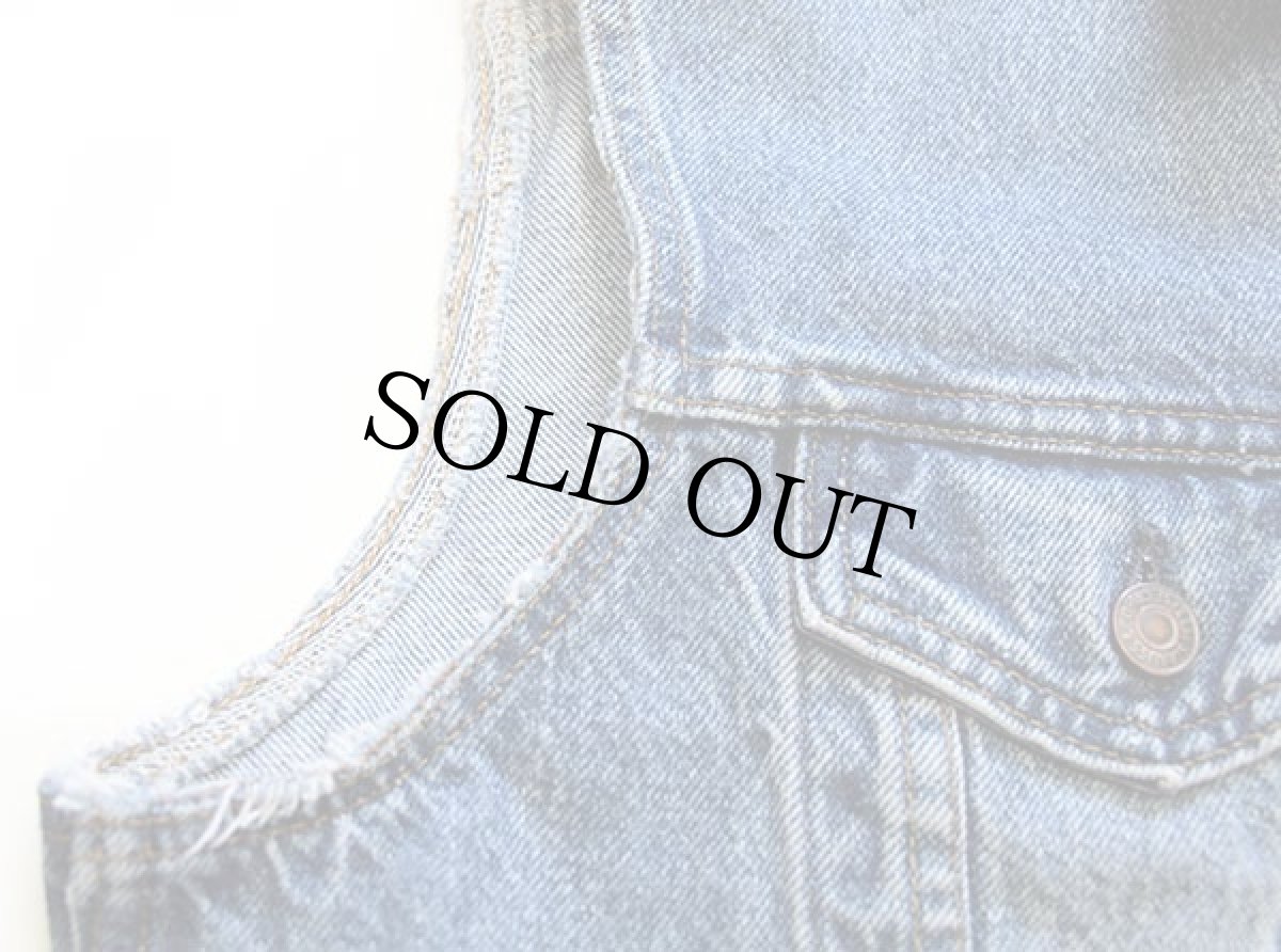 画像5: 80s USA製 Levi'sリーバイス 71506 カットオフ デニムベスト 4ポケット 46L (5)