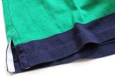画像5: ポロ ラルフローレン 太ボーダー コットン ラガーシャツ 緑×紺 S (5)