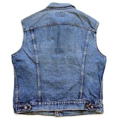 画像2: 80s USA製 Levi'sリーバイス 71506 カットオフ デニムベスト 4ポケット 46L (2)