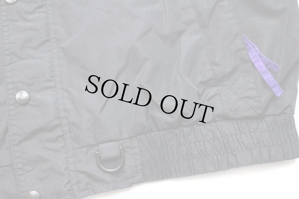 画像6: 90s Tri Mountain GONE FISHING 刺繍 6800 BACK COUNTRY JACKET ナイロンジャケット 黒×紫 L (6)