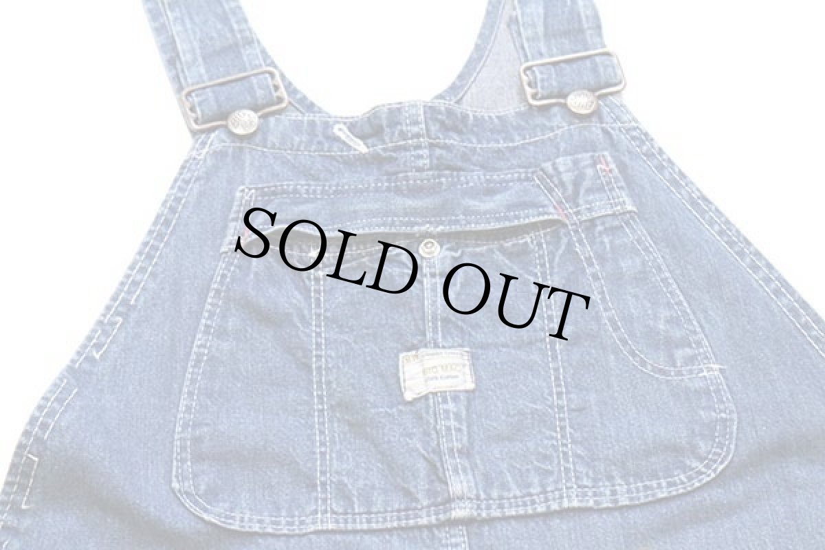 画像5: 70s JCPenney BIGMACビッグマック インディゴ デニム オーバーオール w37 (5)