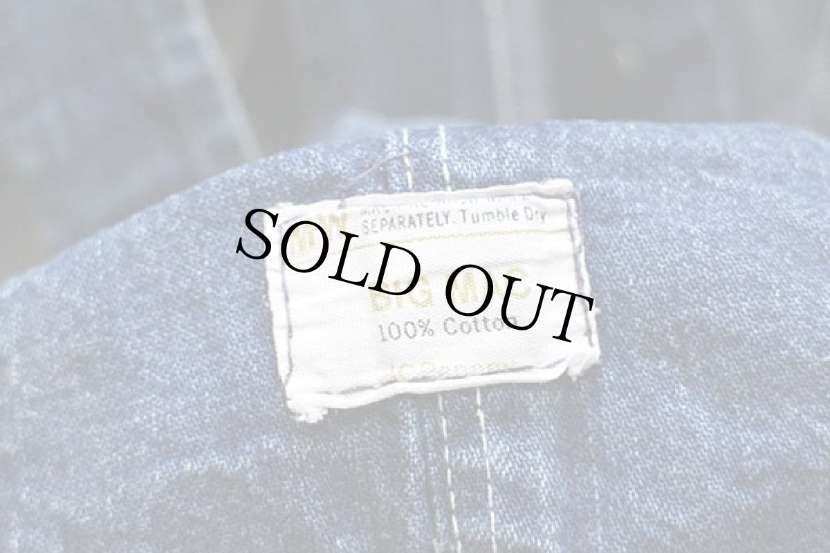 画像4: 70s JCPenney BIGMACビッグマック インディゴ デニム オーバーオール w37 (4)