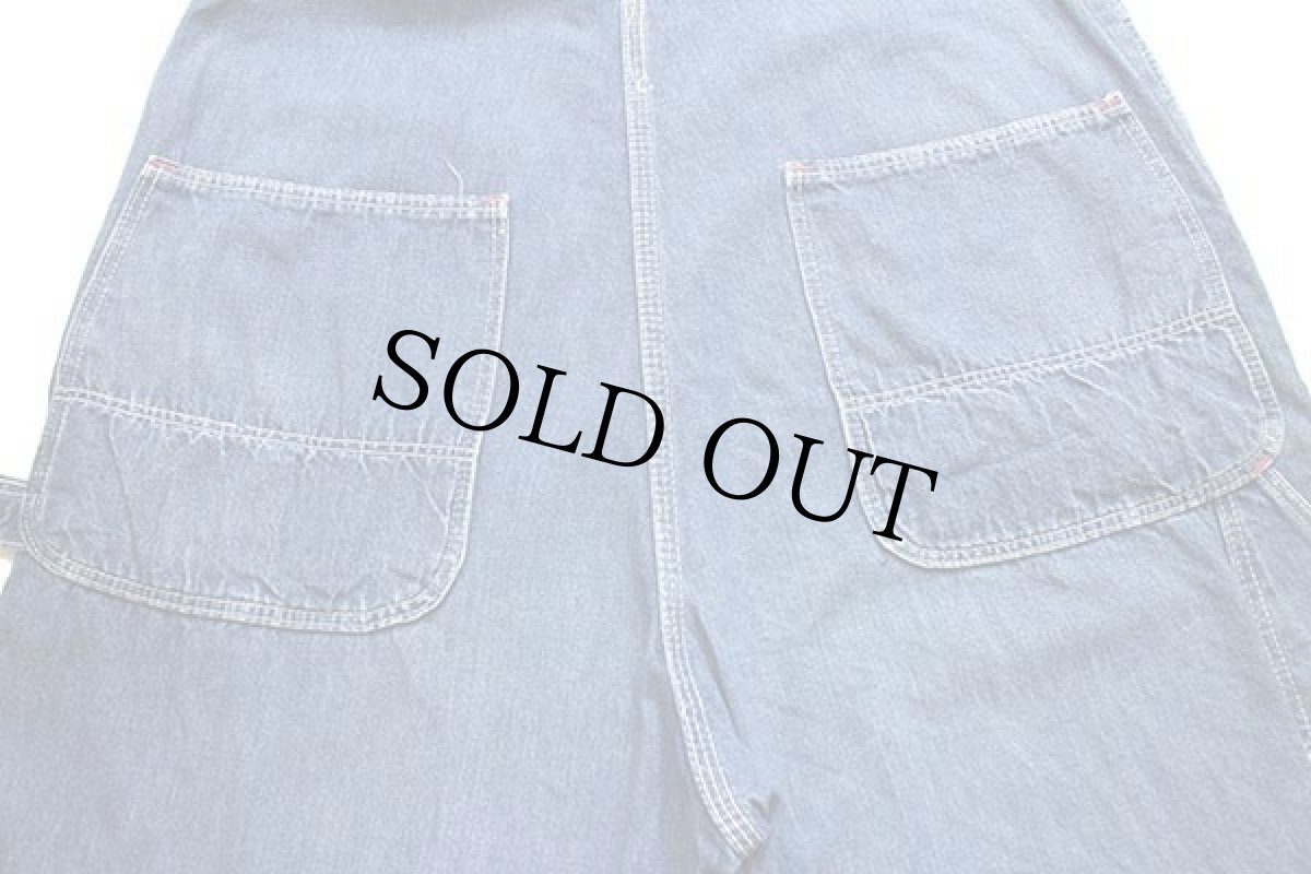 画像6: 70s JCPenney BIGMACビッグマック インディゴ デニム オーバーオール w37 (6)