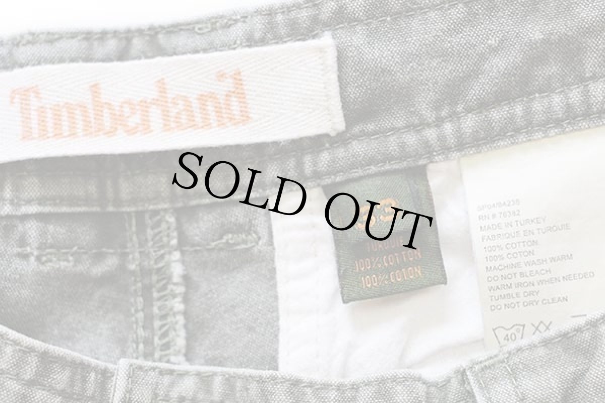 画像5: 00s トルコ製 Timberlandティンバーランド コットン カーゴ ショートパンツ モスグリーン 33★ショーツ (5)