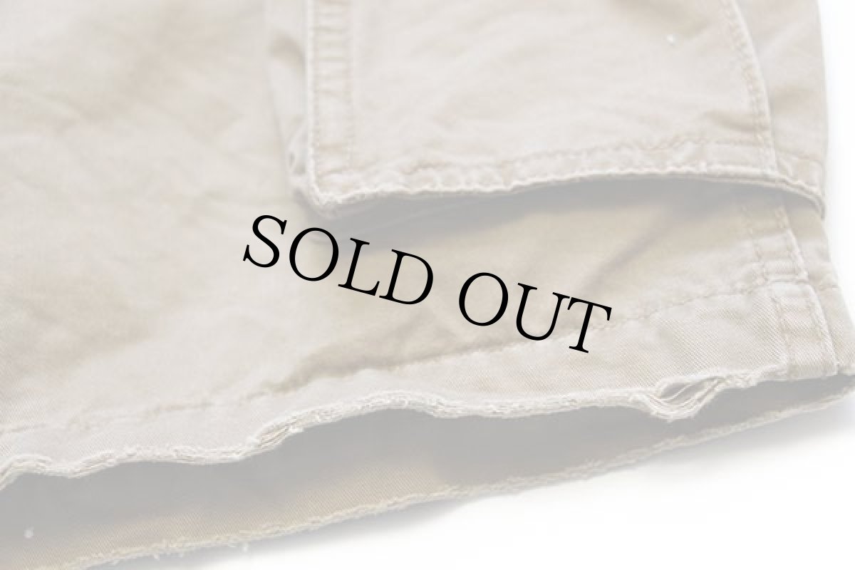 画像7: 00s POLO JEANSポロ ジーンズ ラルフローレン ビンテージ加工 コットン カーゴ ショートパンツ 茶★ショーツ (7)