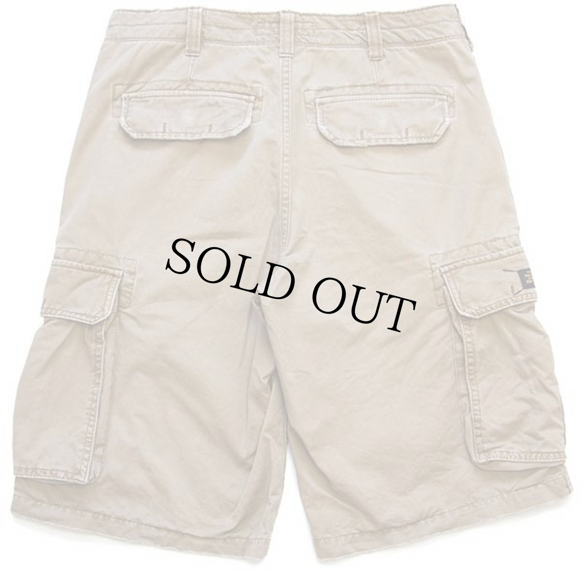 画像2: 00s POLO JEANSポロ ジーンズ ラルフローレン ビンテージ加工 コットン カーゴ ショートパンツ 茶★ショーツ (2)