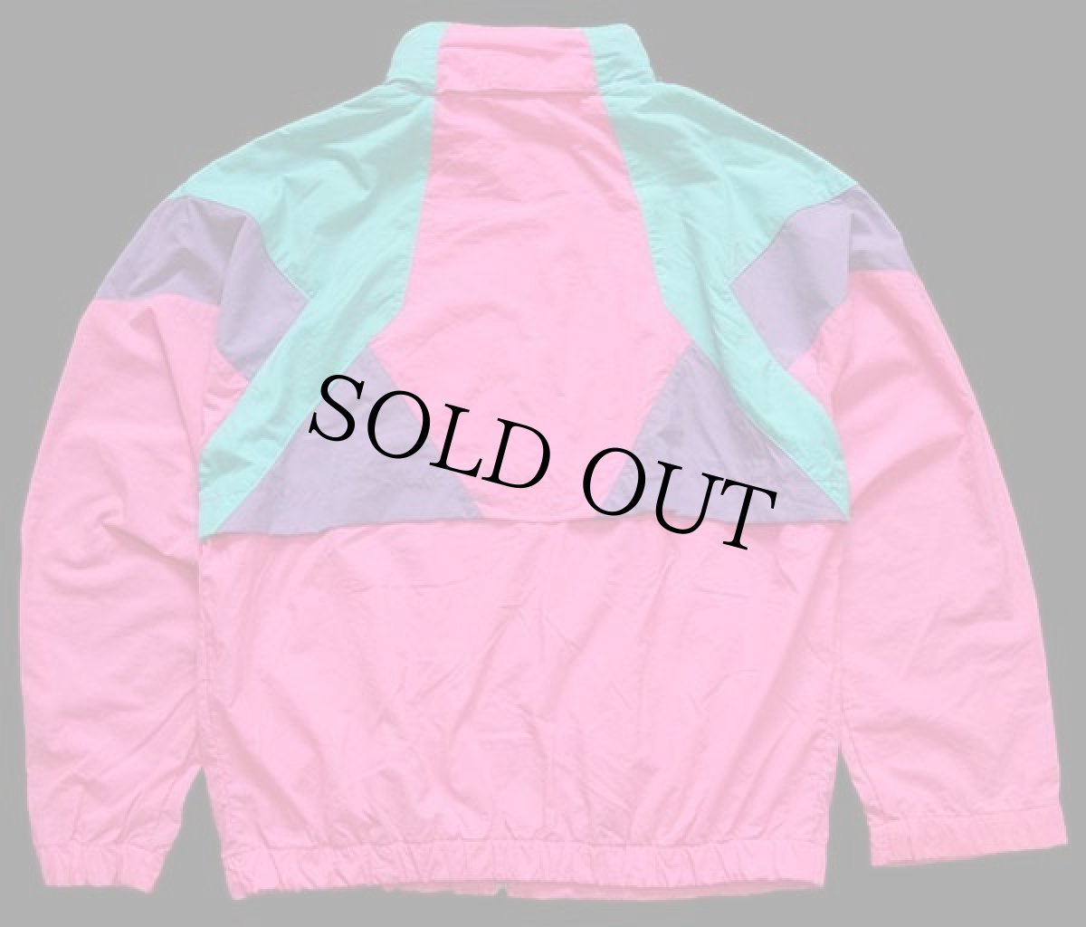 画像2: 90s NIKEナイキ マルチカラー 切り替え ナイロンジャケット 蛍光ピンク S (2)