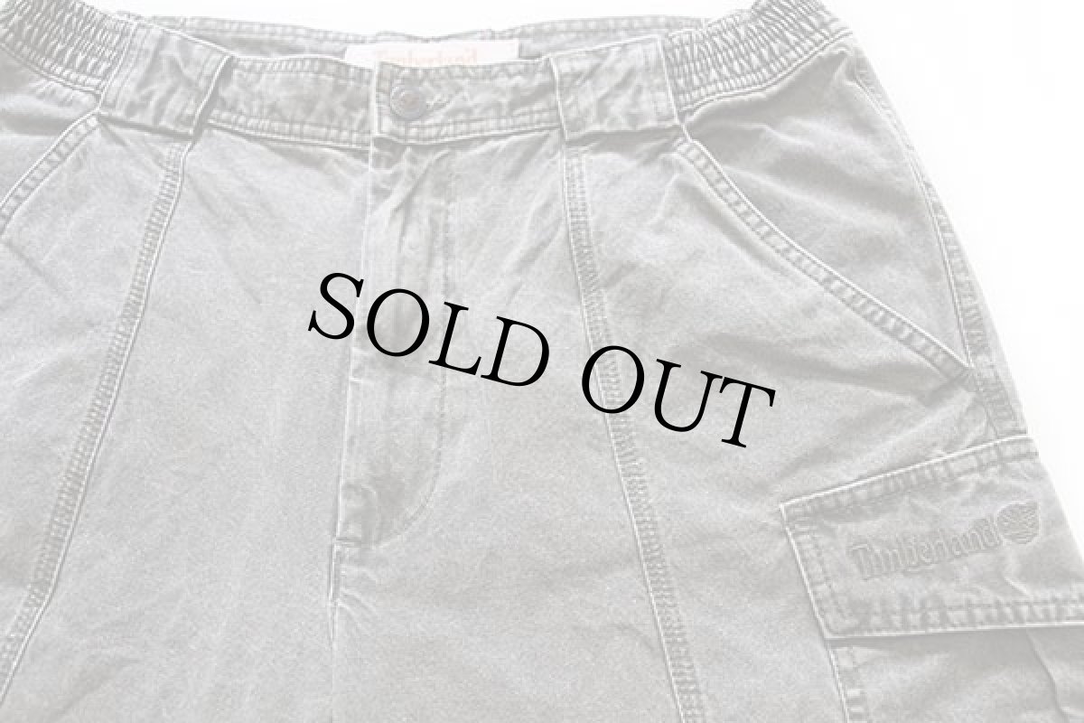 画像3: 00s トルコ製 Timberlandティンバーランド コットン カーゴ ショートパンツ モスグリーン 33★ショーツ (3)