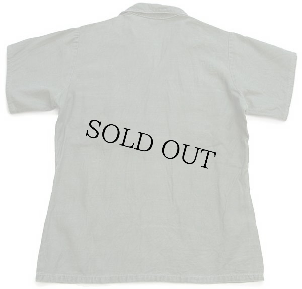 画像2: 70s 米軍 U.S.AIR FORCE パッチ付き 半袖 コットンサテン ユーティリティシャツ カスタム オリーブグリーン 15 (2)