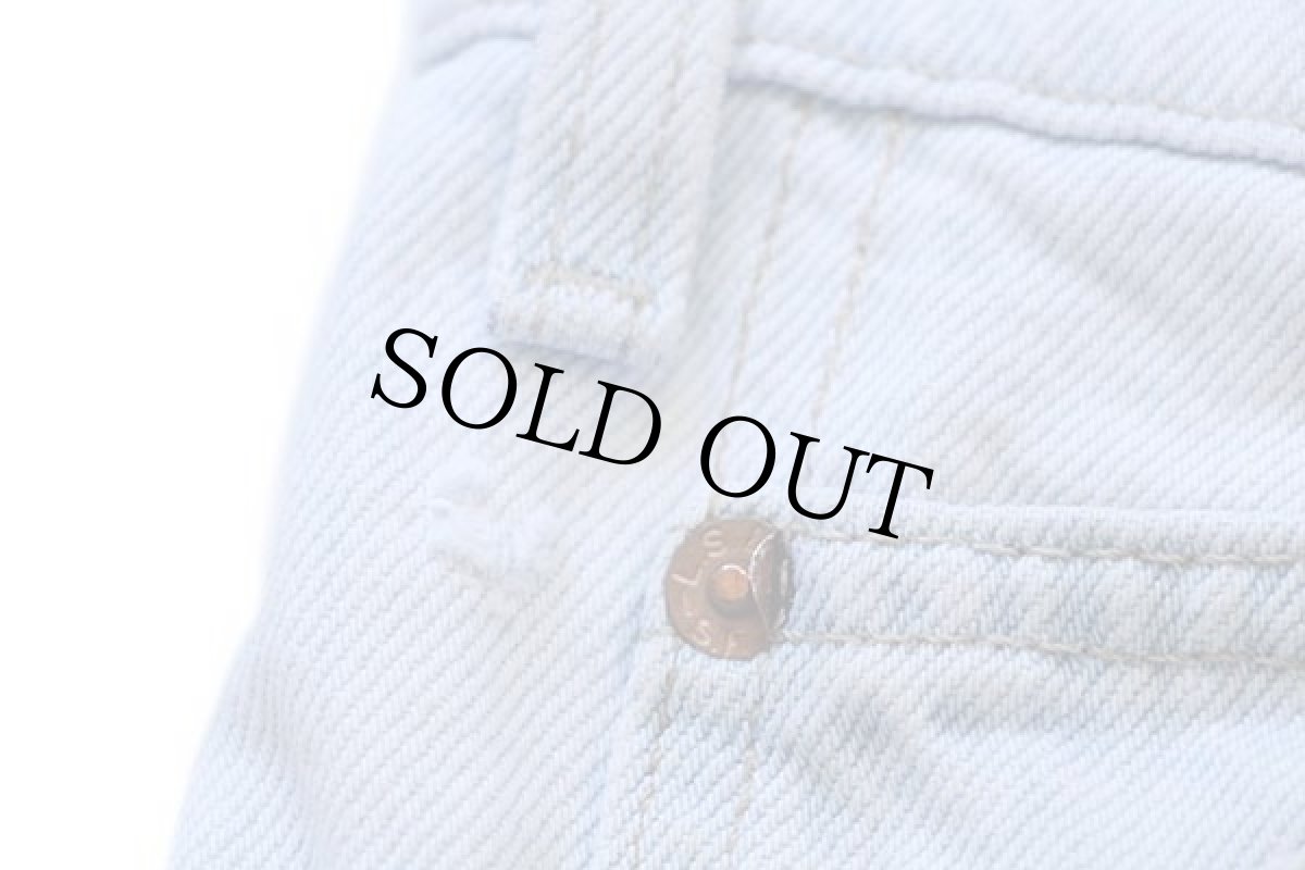 画像6: 90s USA製 Levi'sリーバイス 550 デニム ショートパンツ アイスブルー w34★25 ショーツ (6)