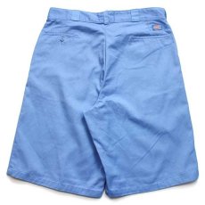 画像2: 90s USA製 Dickiesディッキーズ ワーク ハーフパンツ ライトブルー w38★ショーツ (2)