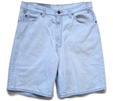 画像1: 90s USA製 Levi'sリーバイス 550 デニム ショートパンツ アイスブルー w34★25 ショーツ (1)