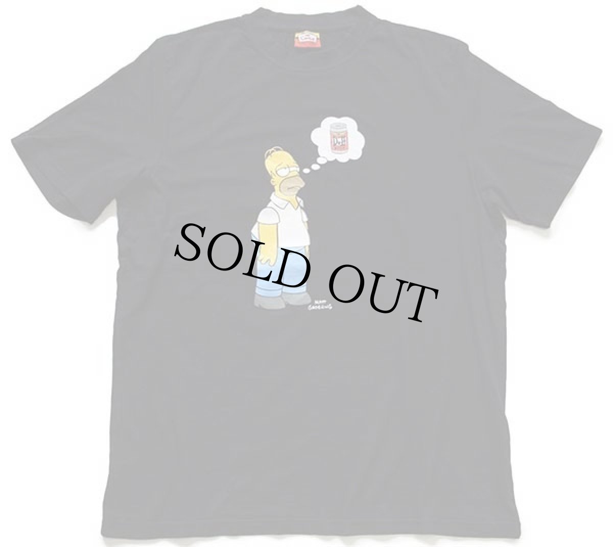 画像2: The Simpsons シンプソンズ ホーマー Duff BEER コットンTシャツ 黒 L (2)