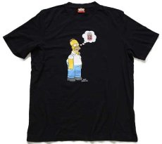 画像2: The Simpsons シンプソンズ ホーマー Duff BEER コットンTシャツ 黒 L (2)