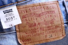 画像3: 00s メキシコ製 Levi'sリーバイス 505 デニム ショートパンツ w34★59 ショーツ (3)