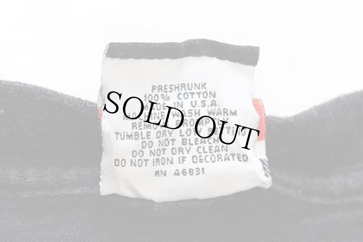 画像5: 90s USA製 HABITAT サンダー 両面プリント アート コットンTシャツ 黒 XL (5)