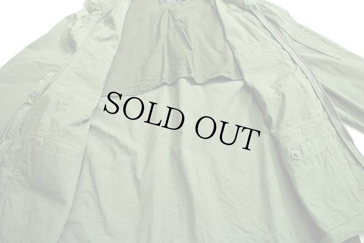 画像5: J.CREW NX-631 コットンポプリン フィールド メカニックジャケット オリーブグリーン L (5)