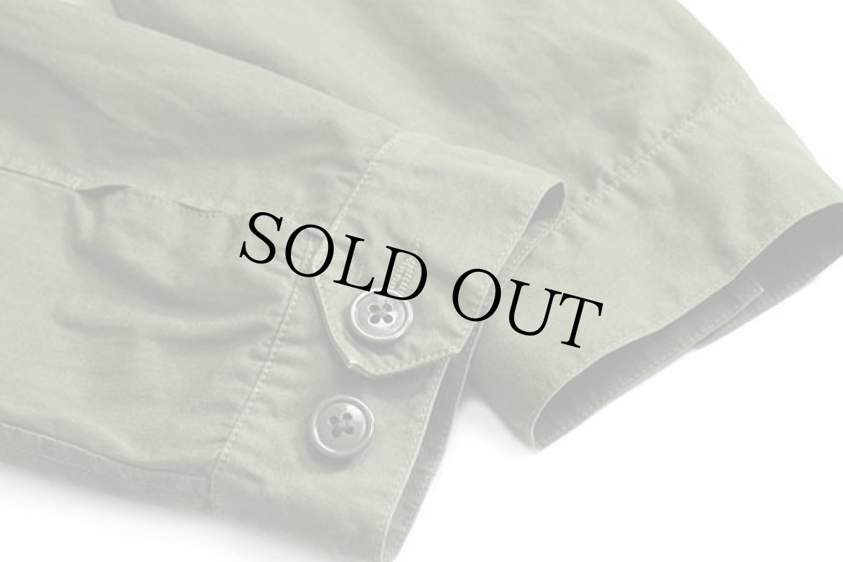 画像6: J.CREW NX-631 コットンポプリン フィールド メカニックジャケット オリーブグリーン L (6)