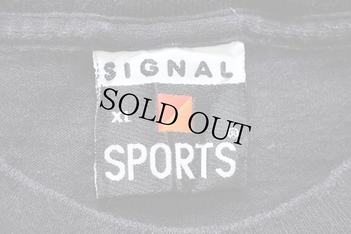 画像4: 90s USA製 HABITAT サンダー 両面プリント アート コットンTシャツ 黒 XL (4)