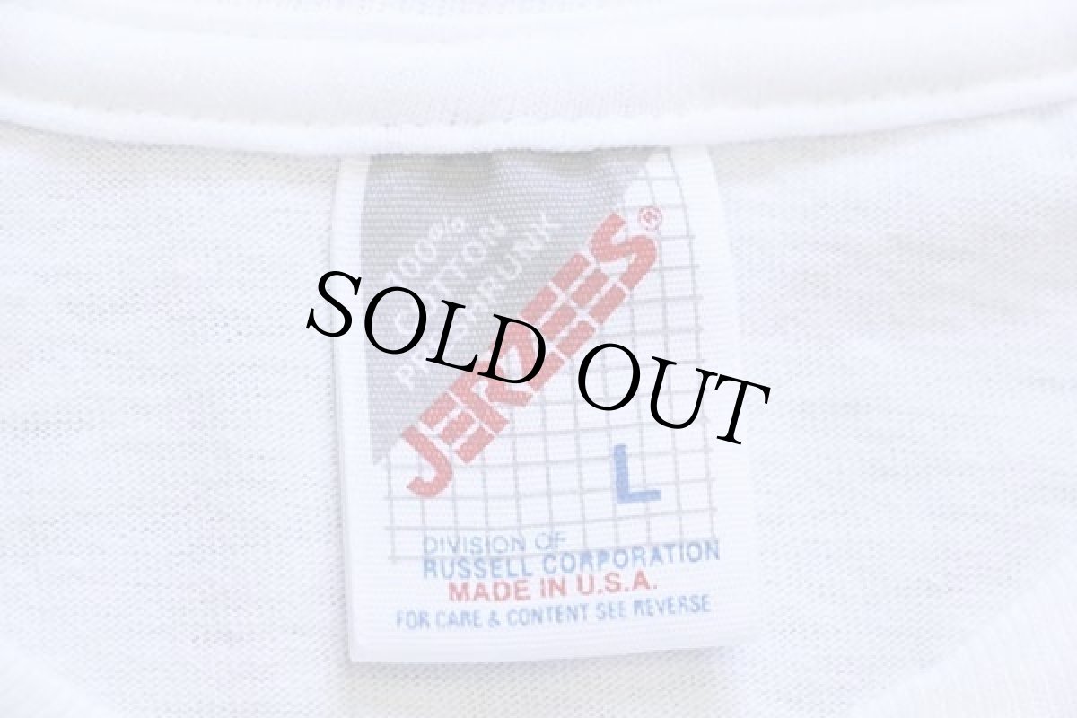 画像4: 90s USA製 SHOEBOX Never ask a lady her age. And don't ask me, either イラスト コットンTシャツ 白 L (4)