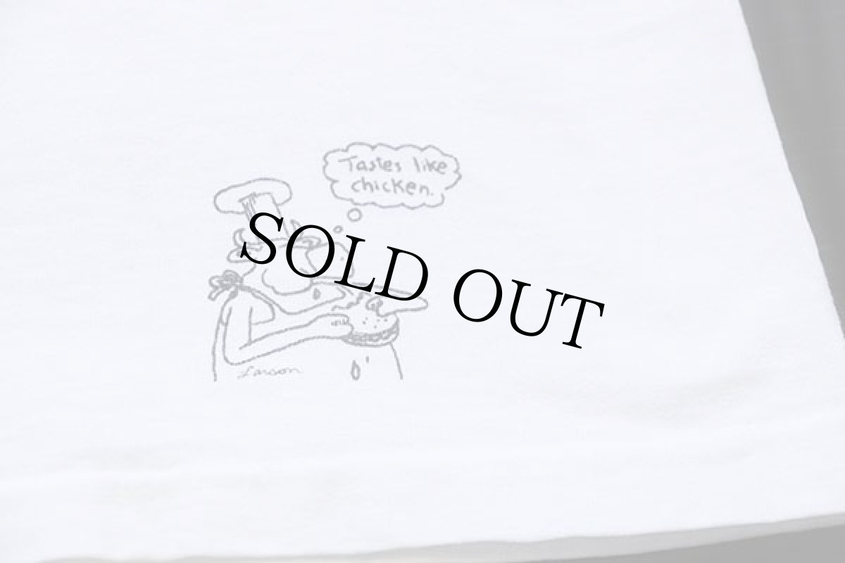 画像6: 80s USA製 THE FAR SIDE ''You're sick,Jessy!...Sick,sick,sick!'' 牛 イラスト コットンTシャツ 白 L (6)