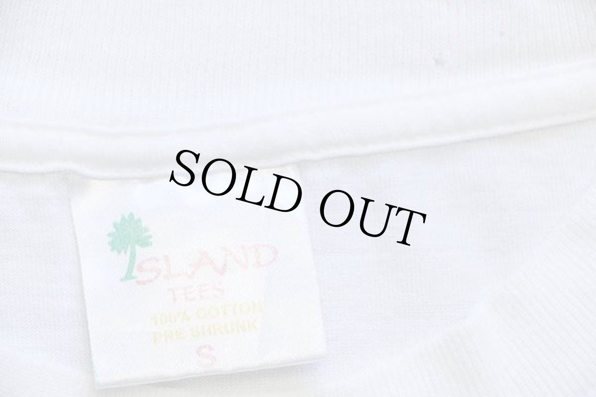 画像4: 00s スヌーピー JAMAICA 染み込みプリント コットンTシャツ 白 S (4)