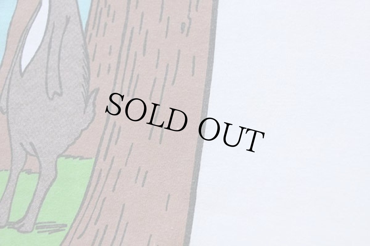 画像7: 80s USA製 THE FAR SIDE ''Bummer of a birthmark,Hal.'' 鹿 イラスト コットンTシャツ 白 L (7)