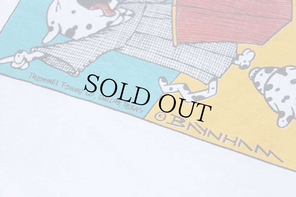 画像5: 90s USA製 Leeリー Hellfire and dalmations ダルメシアン イラスト コットンTシャツ 白 XL★A (5)