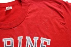 画像6: 80s USA製 U.S.MARINE Bulldogs ブルドッグ マスコット Tシャツ 赤 XL (6)