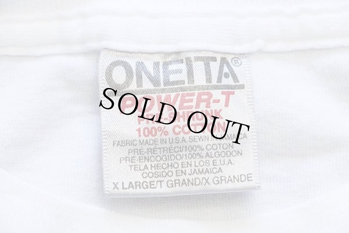 画像4: 90s USA製 UNITED STATES NAVY FLATTOP AIR POWER 戦闘機 ヘリコプター コットンTシャツ 白 XL (4)