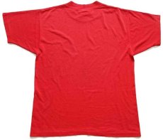 画像3: 80s USA製 USA ひび割れプリント Tシャツ 赤 M (3)