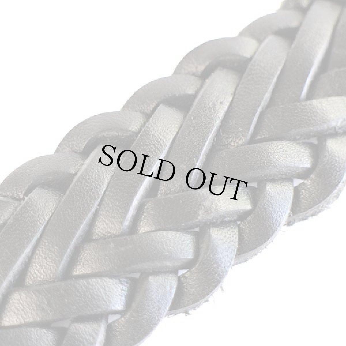 画像7: Timberlandティンバーランド 編み込み レザーベルト 黒 L★1470 (7)