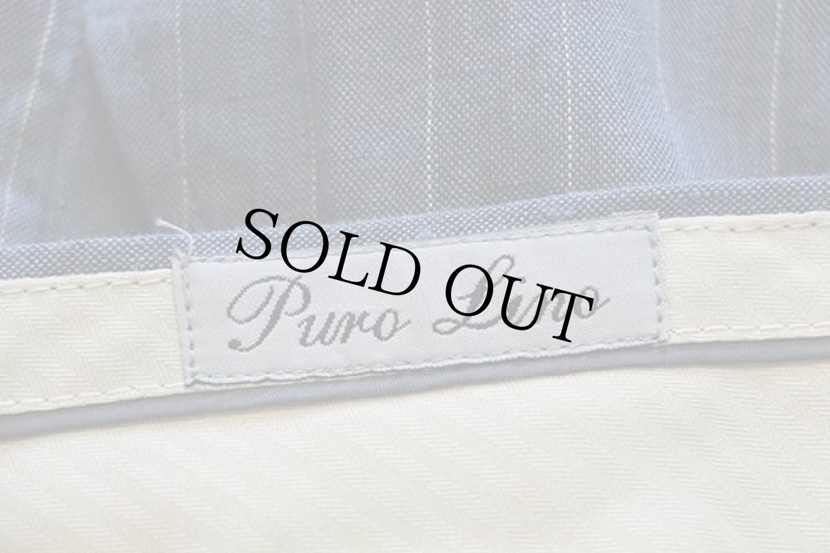 画像6: UNKNOWN ピンストライプ スラックス リネンパンツ w40 (6)