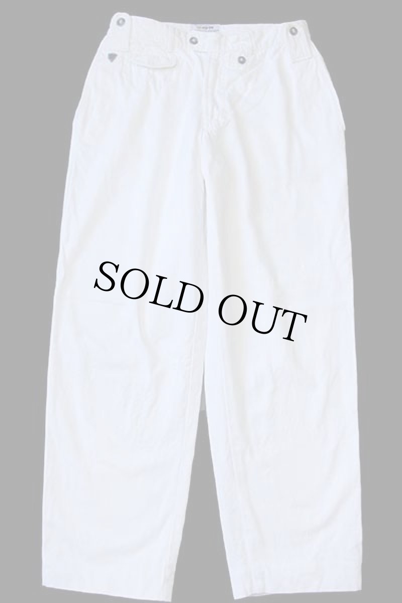 画像2: 90s イタリア製 POP 84 コットンツイルパンツ 白 w30 (2)
