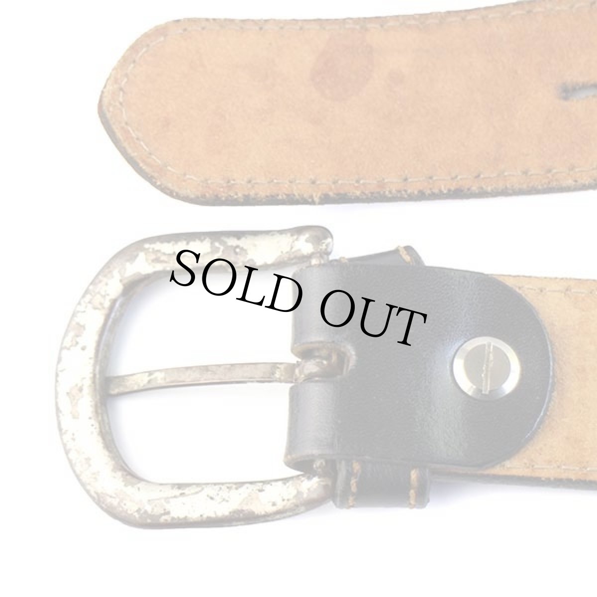 画像3: イタリア製 EL CAMPERO 花柄 カービング ペイント レザーベルト 黒★1471 (3)