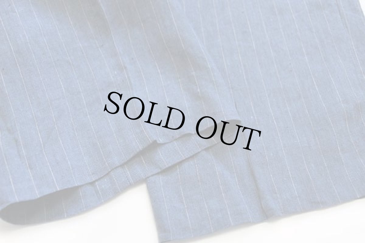 画像7: UNKNOWN ピンストライプ スラックス リネンパンツ w40 (7)