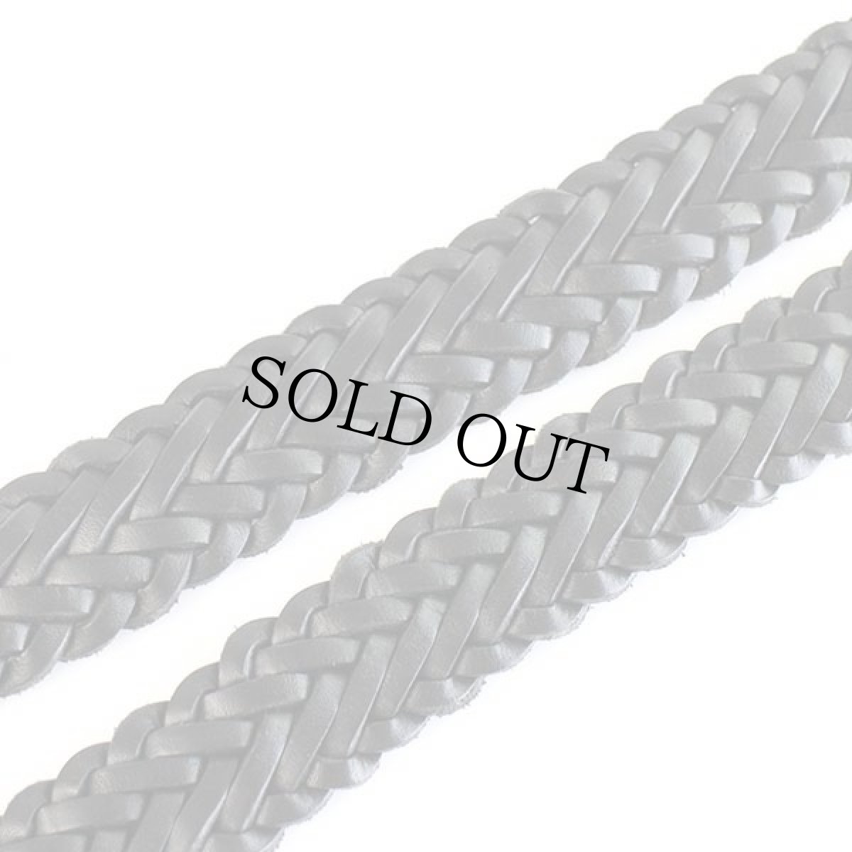 画像5: Timberlandティンバーランド 編み込み レザーベルト 黒 L★1470 (5)