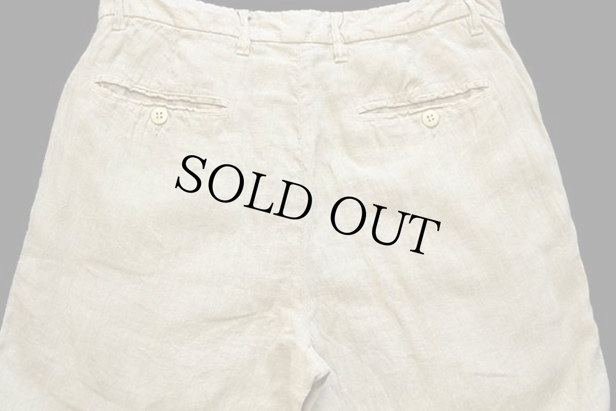 画像5: イタリア製 MASON'S リネンパンツ カーキ w32 (5)