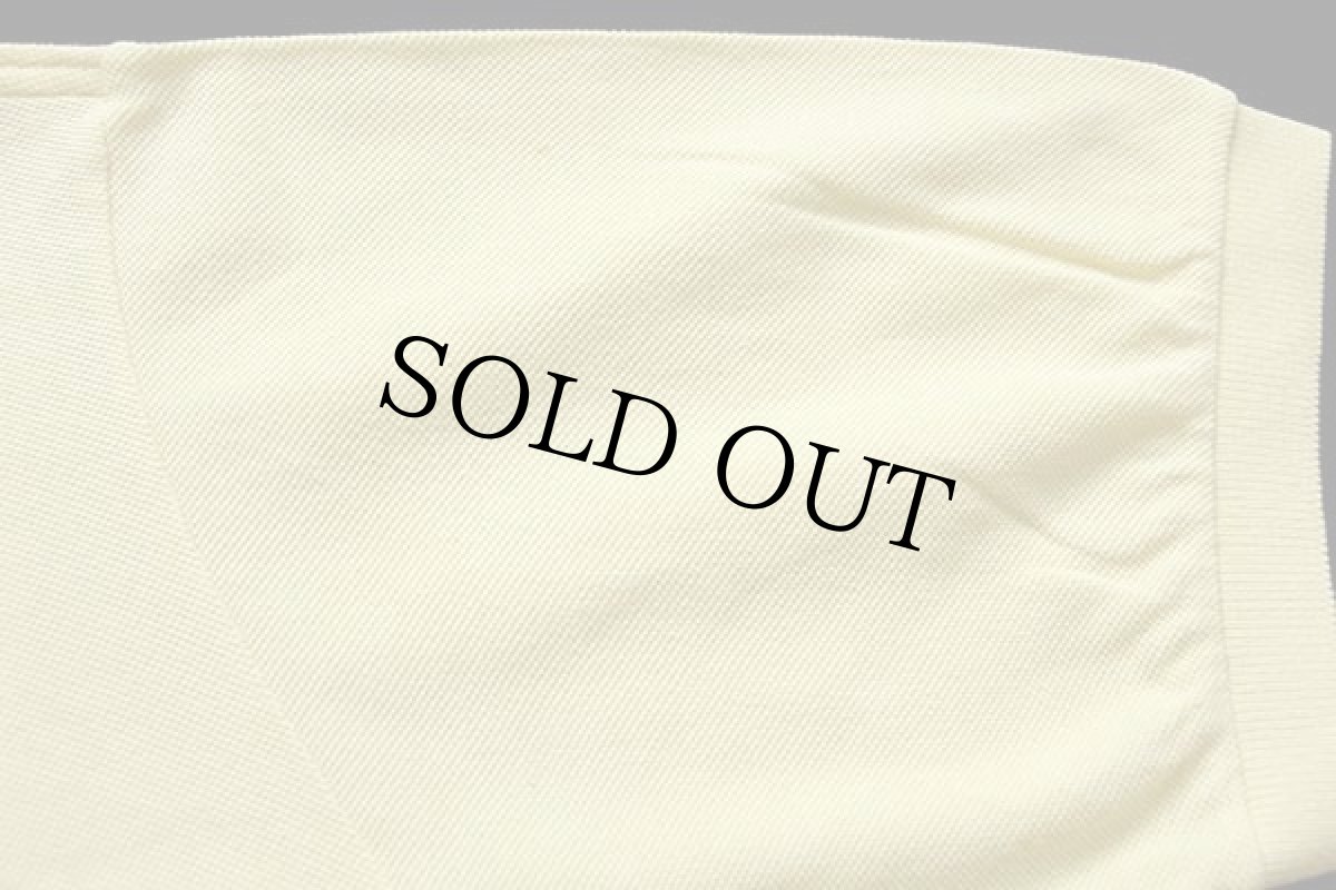 画像6: 70s フランス製 CHEMISE LACOSTE ラコステ ワンポイント コットン 鹿の子 ポロシャツ 薄黄 6★108 (6)