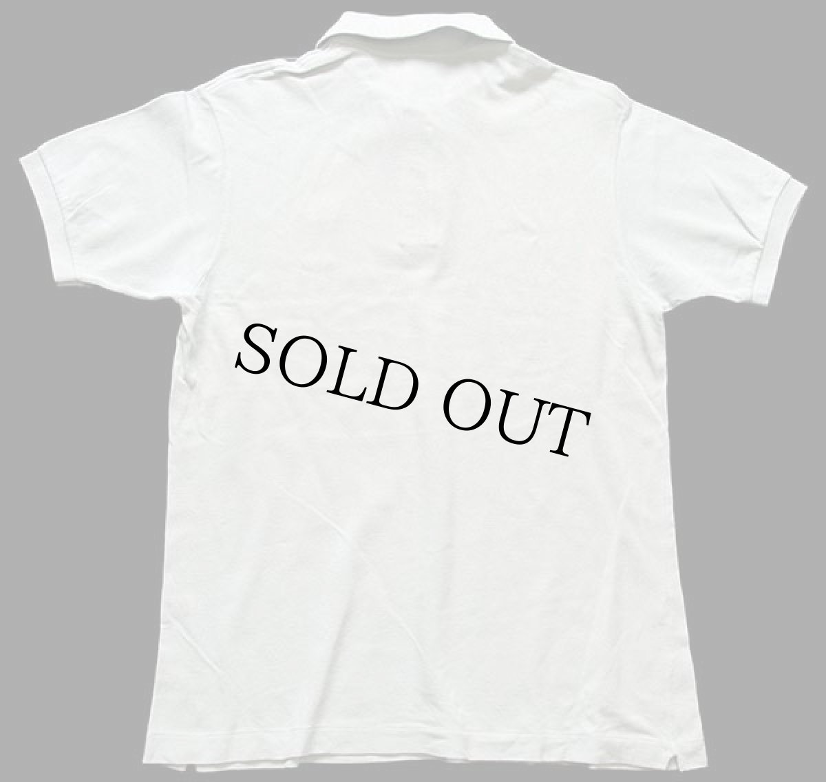 画像2: 80s LACOSTEラコステ ワンポイント コットン 鹿の子 ポロシャツ 薄緑 4★105 (2)