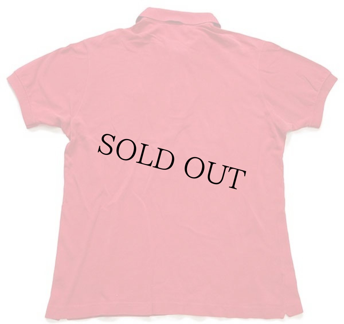 画像2: 70s フランス製 CHEMISE LACOSTE ラコステ ワンポイント コットン 鹿の子 ポロシャツ 赤 6★102 (2)