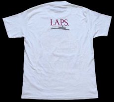 画像3: 80s 熱帯魚 タツノオトシゴ LAPS 蛍光プリント アート Tシャツ 白 L (3)