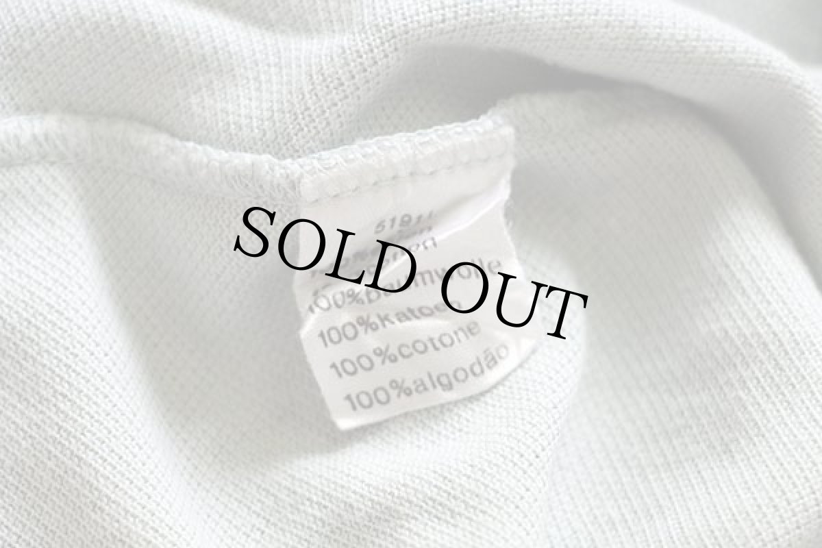 画像5: 80s LACOSTEラコステ ワンポイント コットン 鹿の子 ポロシャツ 薄緑 4★105 (5)