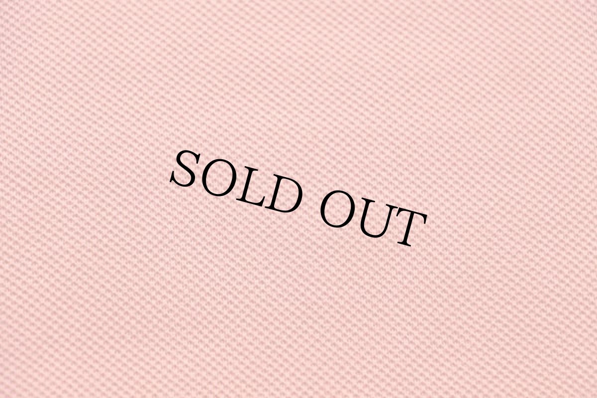 画像6: 70s フランス製 CHEMISE LACOSTE ラコステ ワンポイント コットン 鹿の子 ポロシャツ サーモンピンク 4★107 (6)