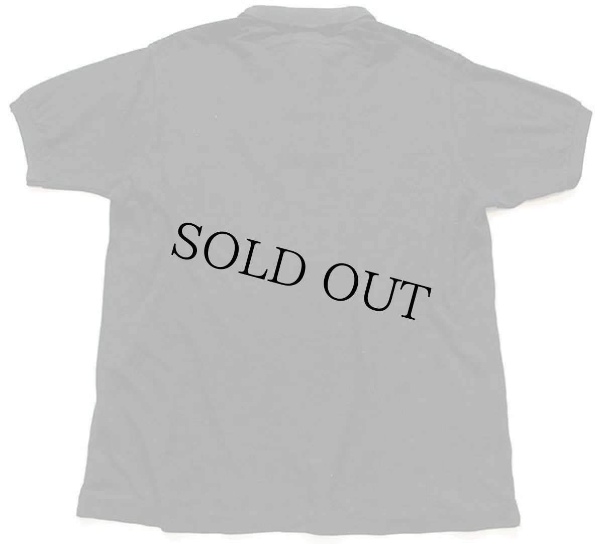 画像2: 80s LACOSTEラコステ ワンポイント コットン 鹿の子 ポロシャツ 黒 5★116 (2)