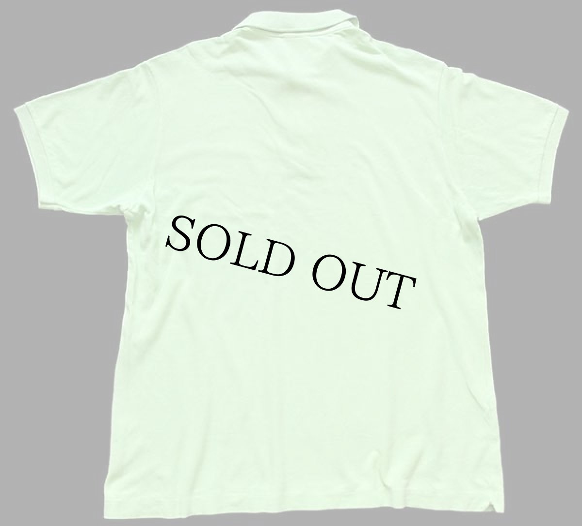 画像2: 80s LACOSTEラコステ ワンポイント コットン 鹿の子 ポロシャツ 黄緑 6★111 (2)