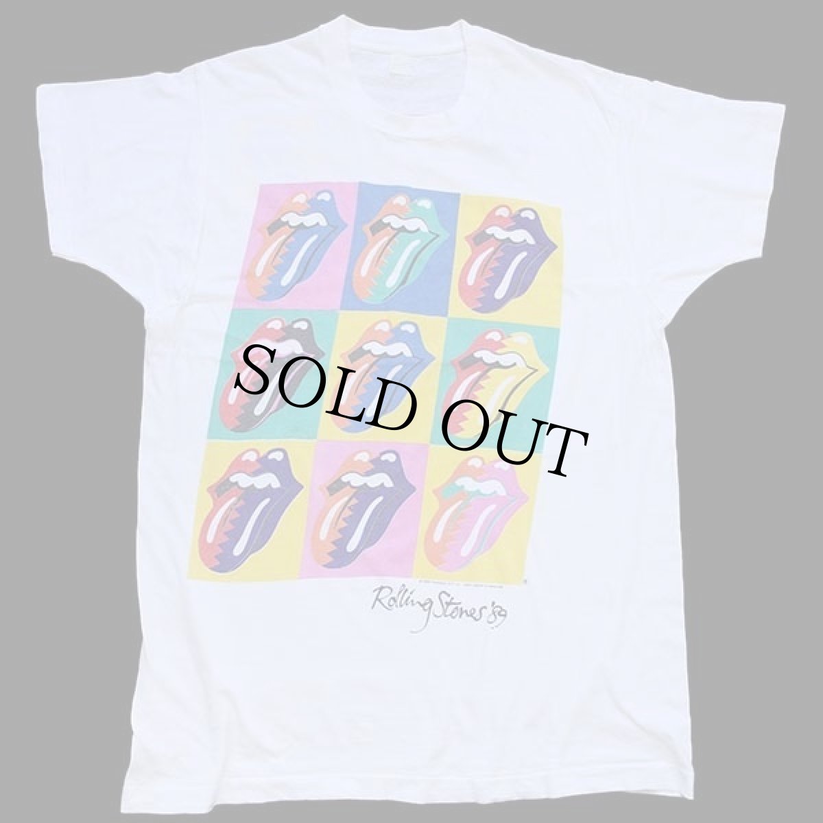 画像2: 80s The Rolling Stones ローリングストーンズ THE NORTH AMERICAN TOUR 1989 コットン バンドTシャツ 白 (2)