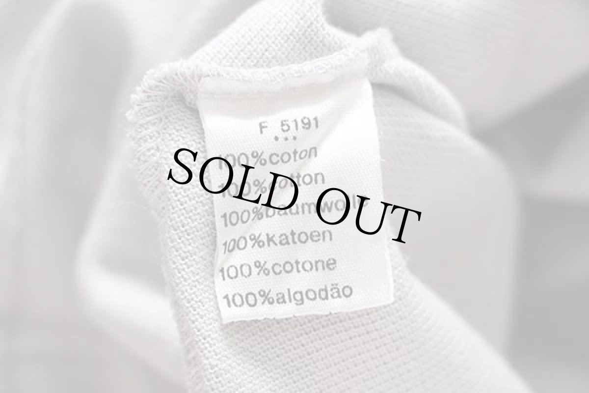 画像5: 80s LACOSTEラコステ ワンポイント コットン 鹿の子 ポロシャツ ライトグレー 5★104 (5)