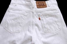 画像5: 90s USA製 Levi'sリーバイス 505 ホワイト デニムパンツ w30 L34 (5)